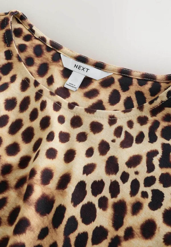 Трикотажное платье Next, Leopard Print — фото 2