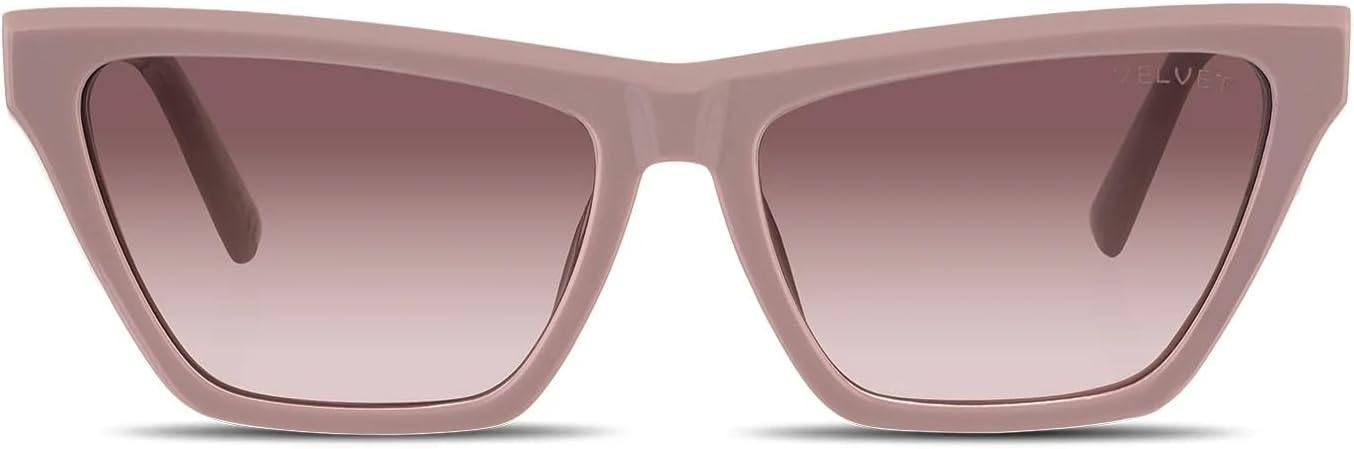 

Солнцезащитные очки Velvet Eyewear «Кошачий глаз» для женщин, модель «Хелен», лавандовый цвет - 100% защита от УФ-излучения - разработаны для женщин - произведено в США, размер Medium, Lavender