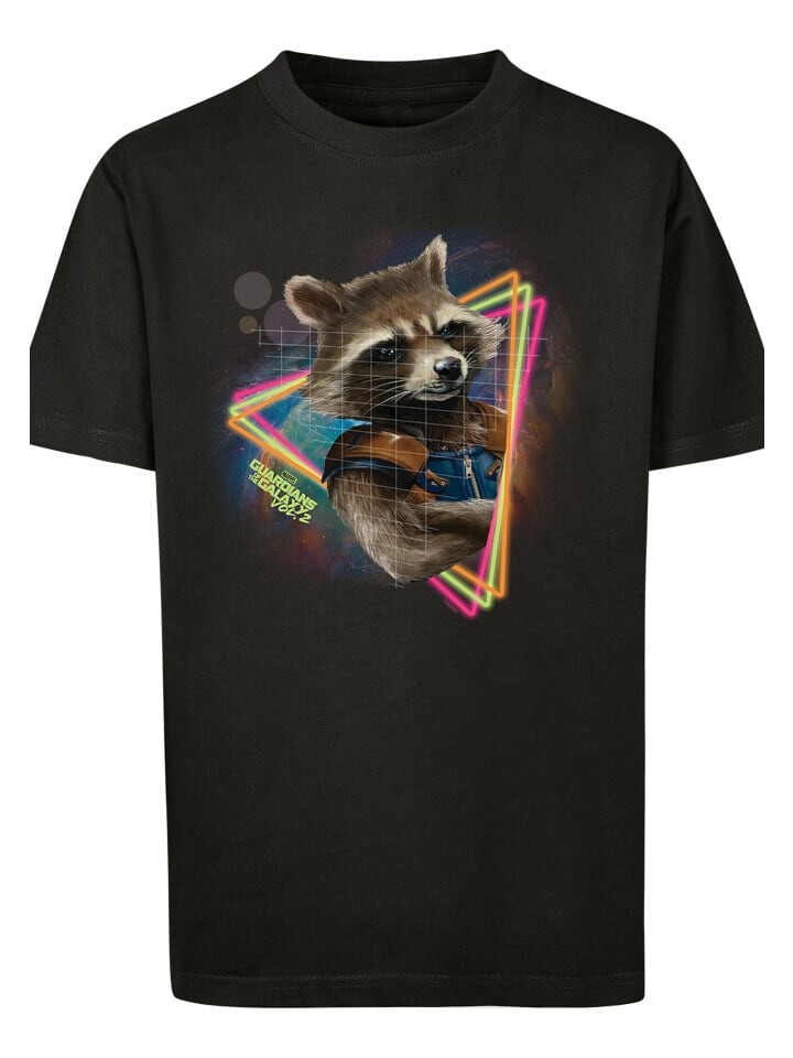 

Футболка F4NT4STIC Marvel Guardians of the Galaxy Neon Rocket, черный