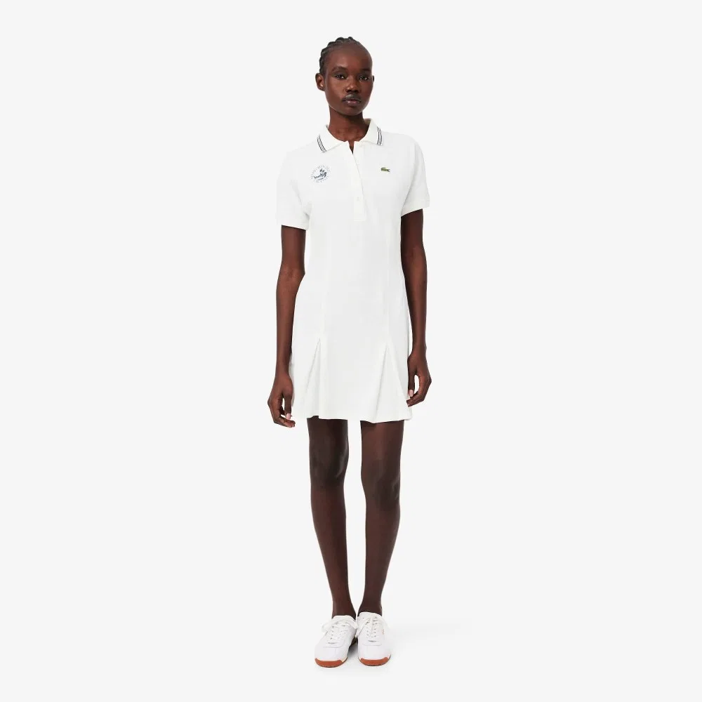Платье-поло Lacoste Miami Open EF0437-56G 70V, офф-вайт