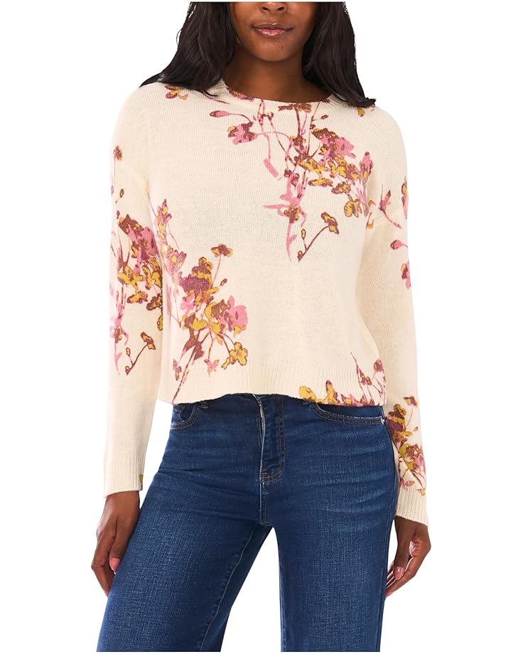 

Женский свитер Vince Camuto Electric Bouquets Crew Neck, Birch