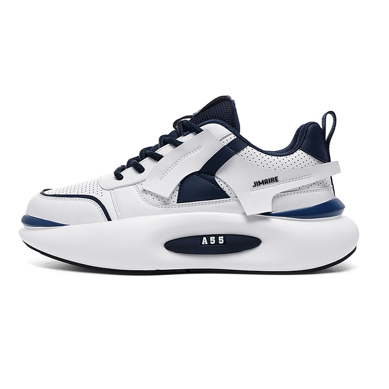 

Дышащие низкие повседневные туфли для мужчин King Jinmai, White Blue