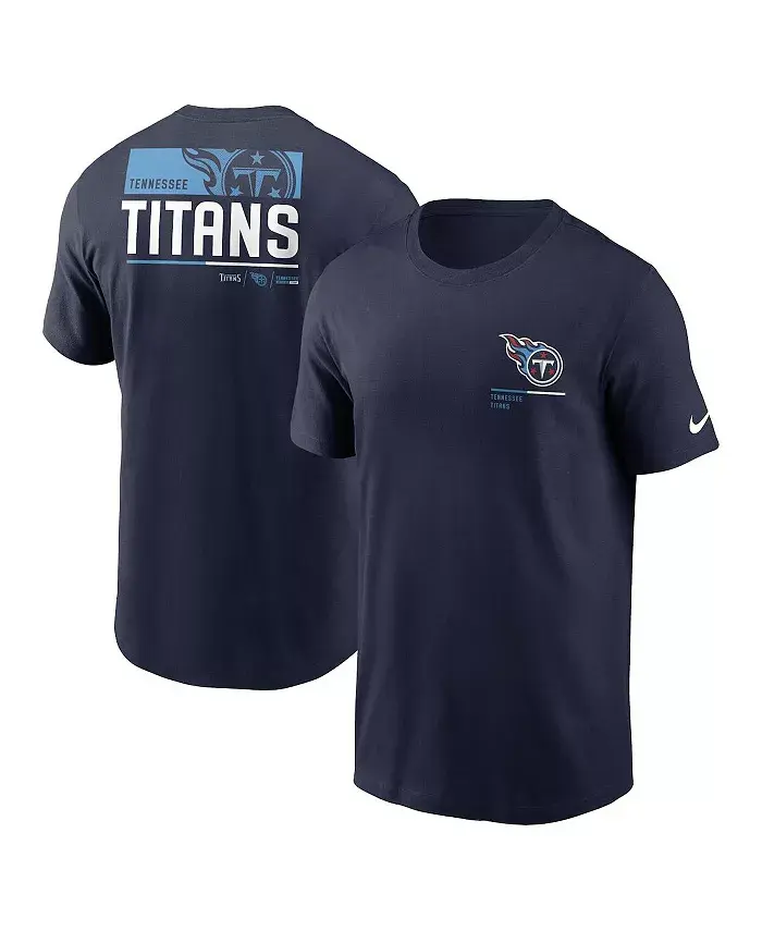 

Мужская футболка Tennessee Titans Team Incline в синем цвете Nike