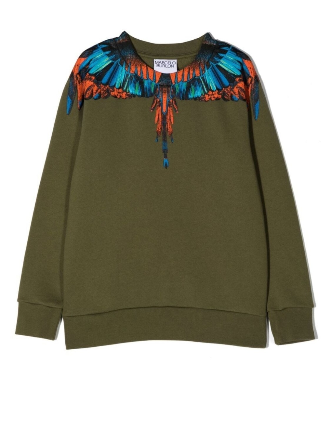 

Marcelo Burlon County Of Milan толстовка с принтом Wings, зеленый