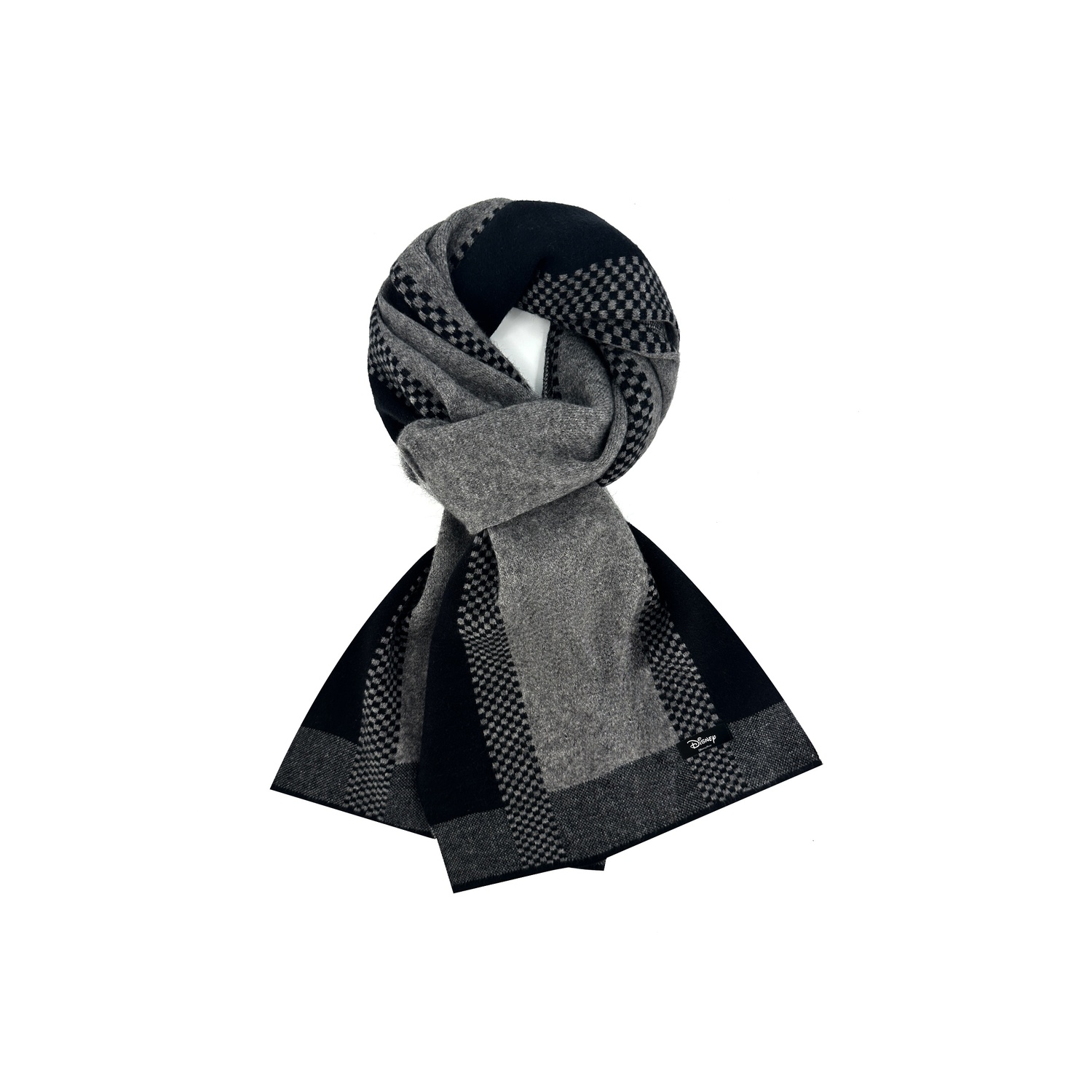 

Disney Кашемировый шарф унисекс, Black Gray