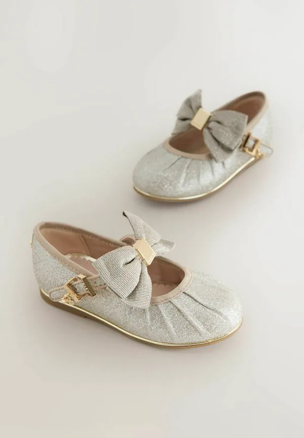 Классические туфли-мэри-джейн с бантом для особых случаев Baker By Ted Baker, Gold Glitter — фото 2