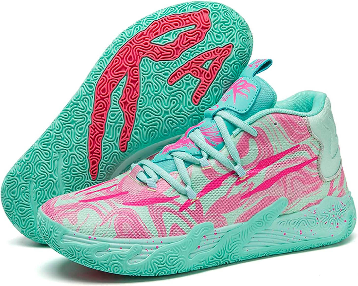 

Мужские баскетбольные кроссовки, спортивные, противоскользящие, дышащие Missletty, розовый