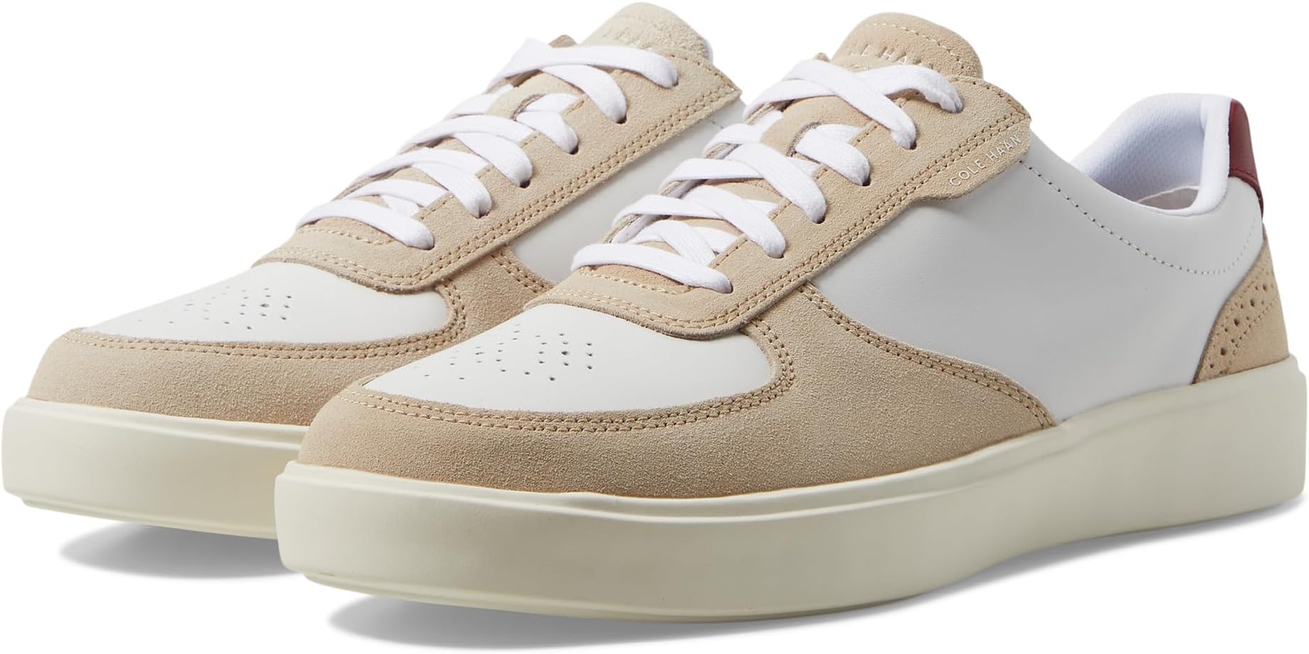 

Кроссовки Cole Haan Grand Crosscourt Transition, цвет Optic White/Cabernet/Egret/Oxford Tan