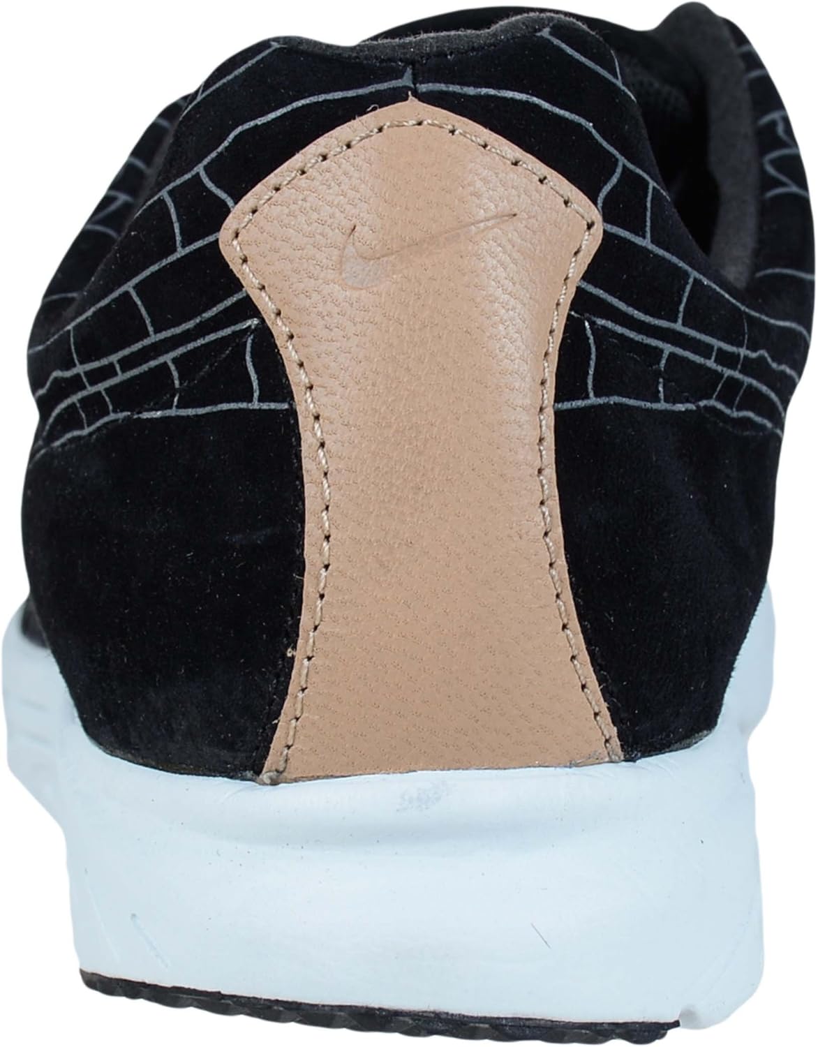 Мужские повседневные кроссовки Nike Mayfly Leather PRM, Black/Black Dark Grey Linen — фото 3