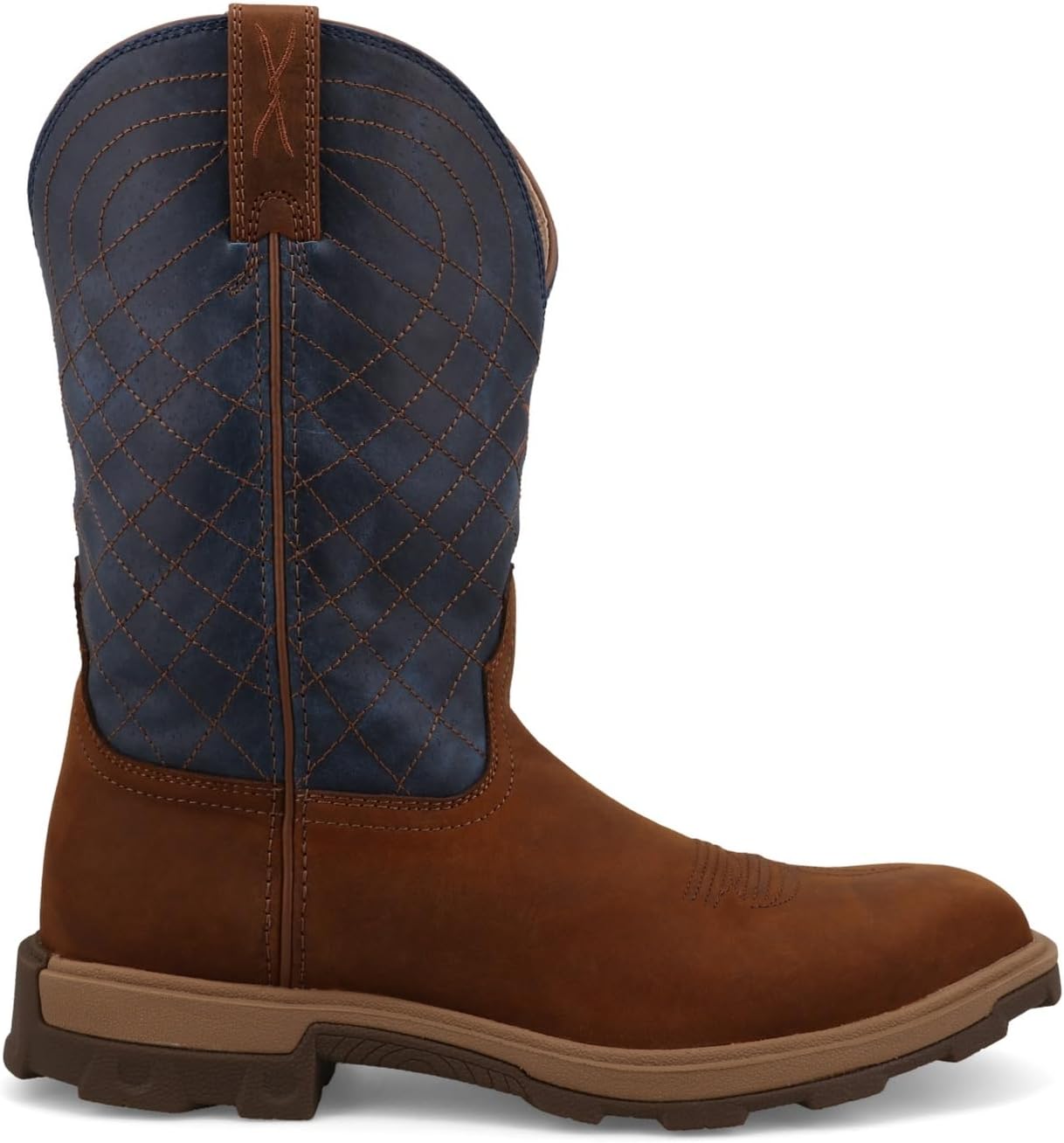 Ботинки Twisted X Men's 11 с вставкой Nano Composite Toe, легкие X Western, Mocha & Denim — фото 3