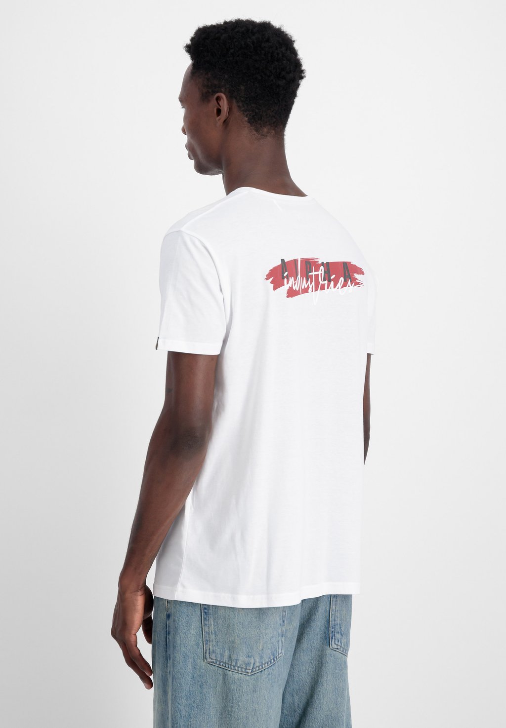 

Футболка с принтом SIGNATURE PUFF Alpha Industries, белый