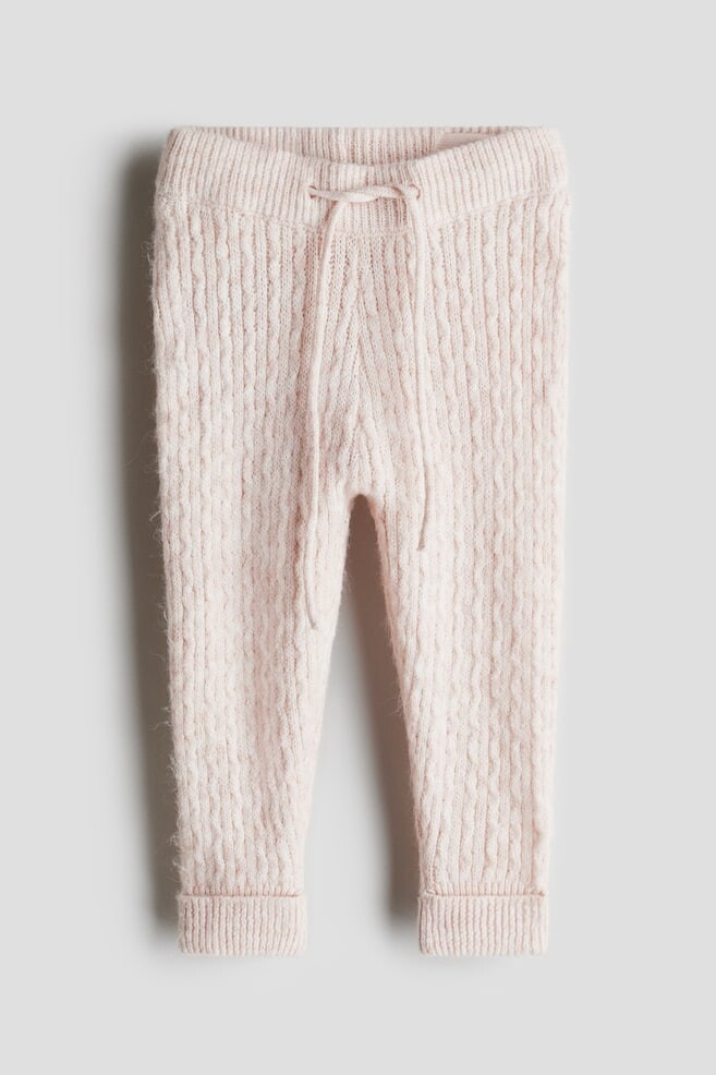 

Вязаные леггинсы H&M, розовый