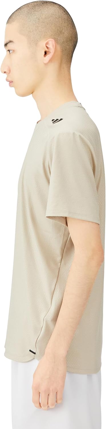 Мужская футболка с коротким рукавом Adidas DJN83, D4T Strength, футболка для тренировок с коротким рукавом, черный/бежевый — фото 3