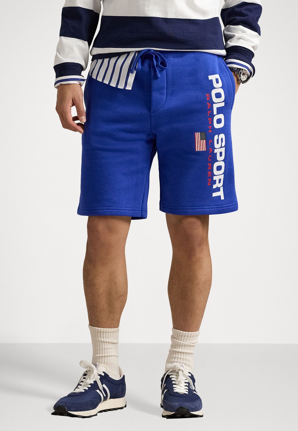 

Шорты 8-INCH POLO SPORT FLEECE SHORT UNISEX - Tracksuit bottoms Polo Ralph Lauren, цвет Cruise Royal/White