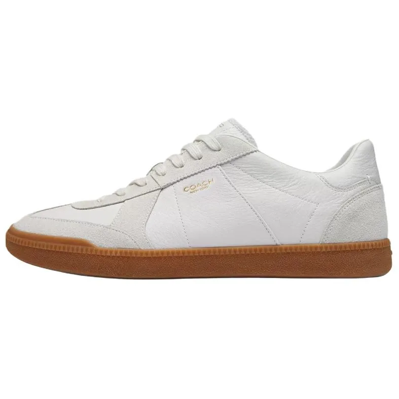 COACH Ellis Suede Low top Skateboard Shoes мужские белые