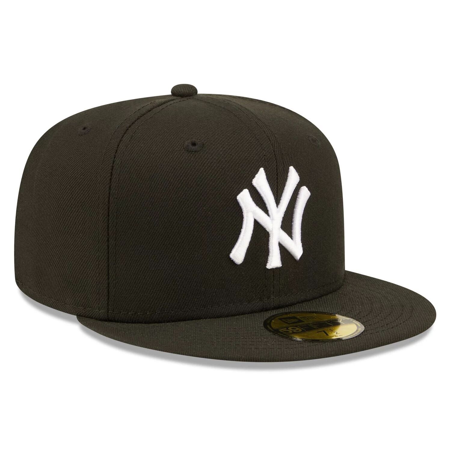 Черная мужская приталенная кепка с логотипом команды New Era New York Yankees 59FIFTY — фото 3
