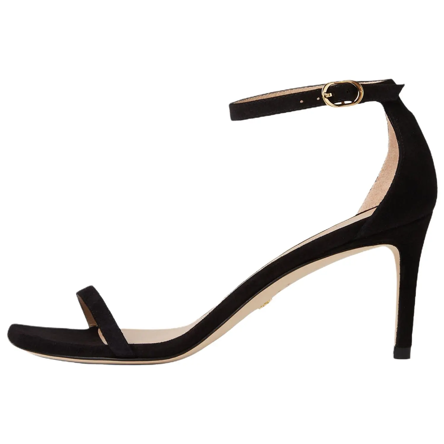 Stuart Weitzman /SW Nudist Сандалии с одним ремешком 7,5 см, женские, черные