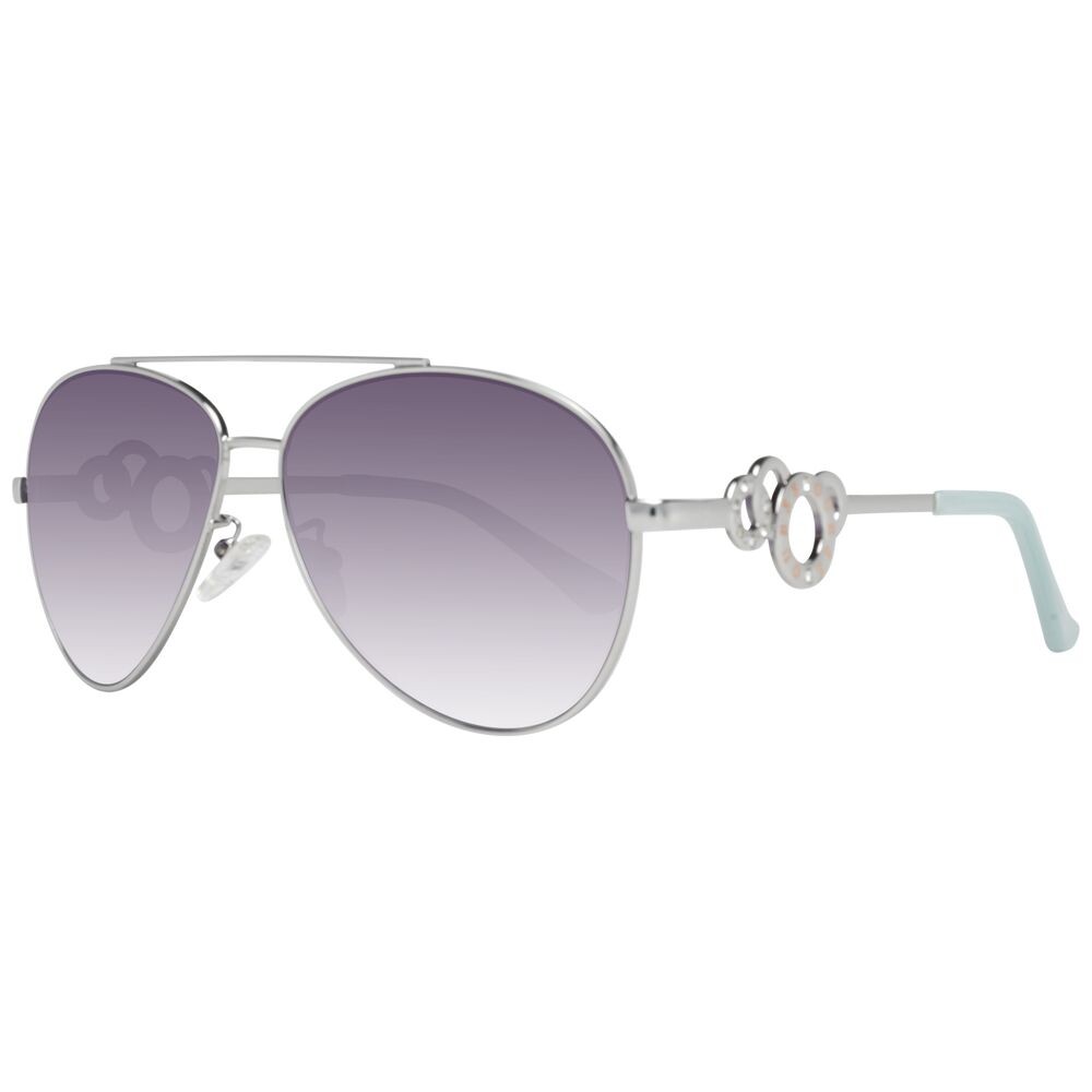 

Серебряные женские солнцезащитные очки GUESS