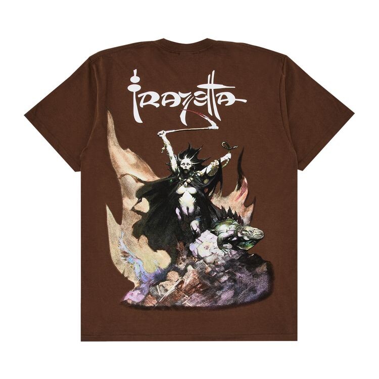 

Футболка Supreme x Frank Frazetta Woman With Scythe Tee Brown, коричневый