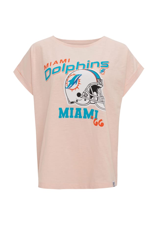 

Футболка Miami Dolphins с крутым принтом Miami Dolphins Re:Covered, розовый