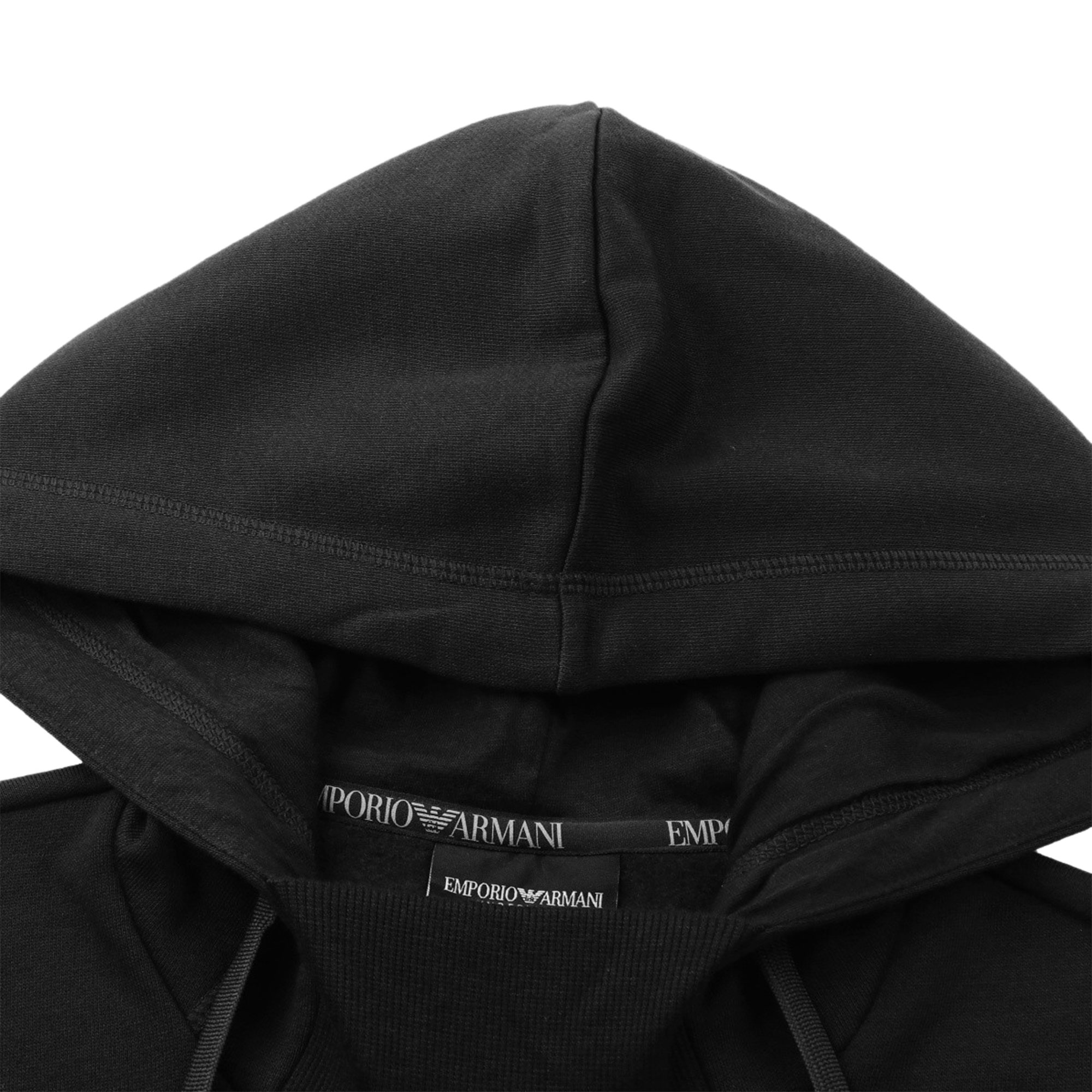 

Толстовка с вышитым логотипом EMPORIO ARMANI, черная