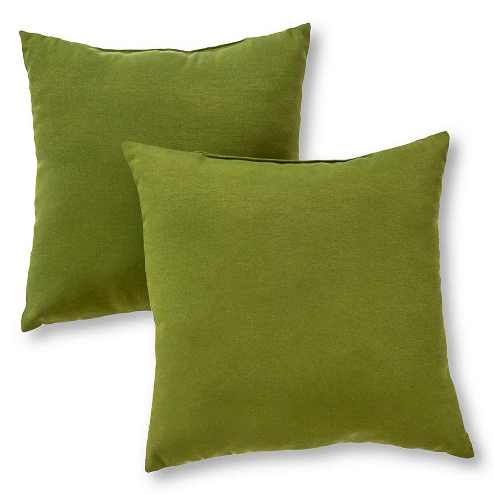 

Greendale Home Fashions, 2 шт. Квадратные декоративные подушки для улицы, цвет Hunter Green