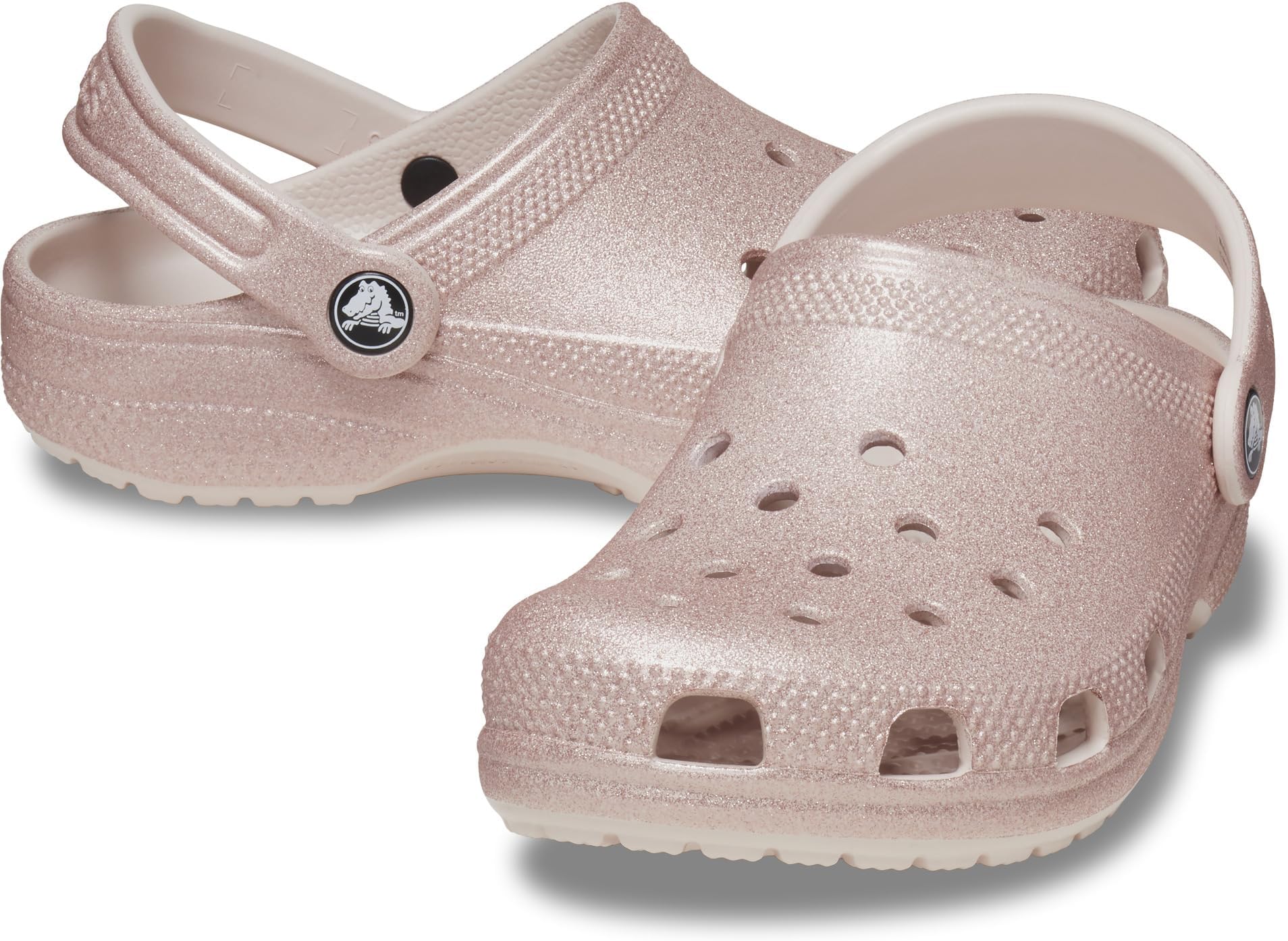 

Сабо Classic Glitter Clog Crocs, цвет Quartz Glitter