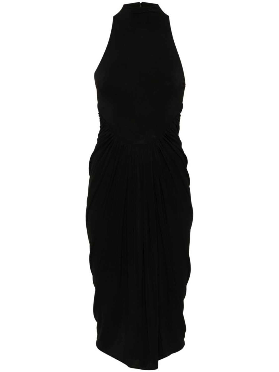 

Alaïa платье макси со сборками, черный