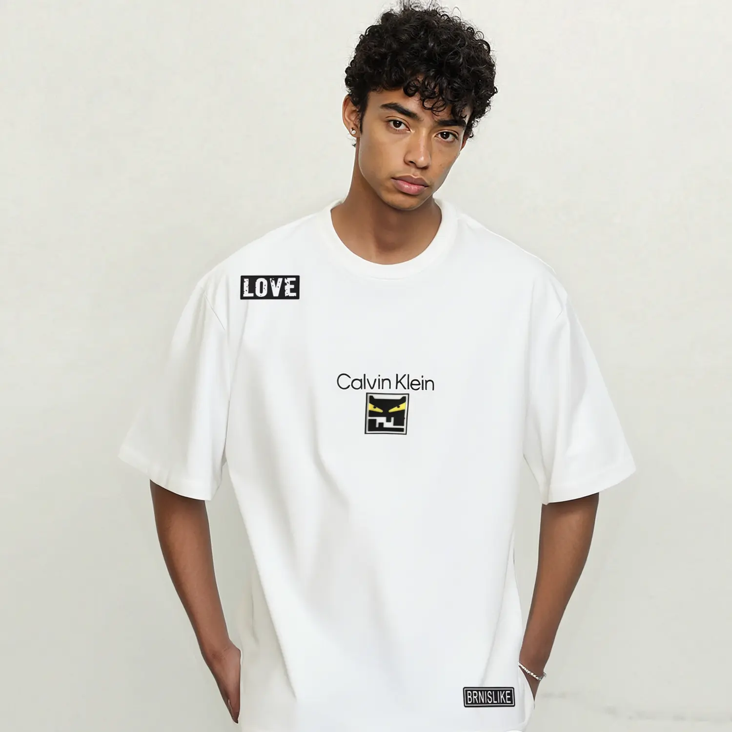 Calvin Klein Футболка унисекс белая — фото 4