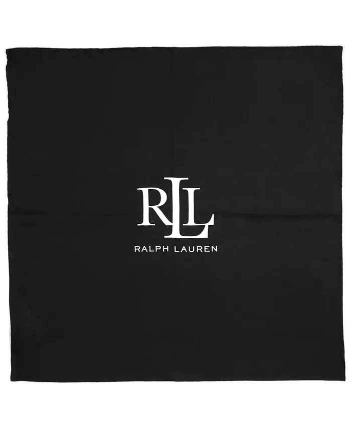 

Шарф квадратный с логотипом Timeless Lauren Ralph Lauren, черный