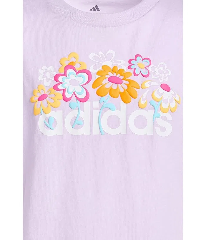 Футболка с принтом детская Graphic Tee Adidas Kids, Black Adi — фото 3