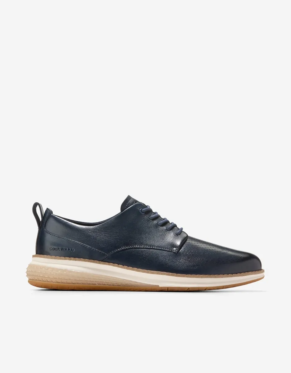 

Мужские туфли на шнуровке из кожи с перфорированными деталями Cole Haan, синий