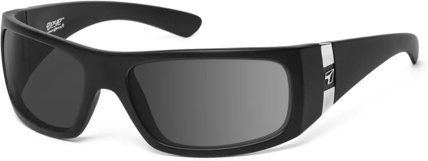 

7-глазные фотохромные солнцезащитные очки SHAKA с полным облеганием для активного отдыха, 100% защита от UVA и UVB лучей 7 EYE, Matte Black Frame/Clear to Dark Gray Lenses