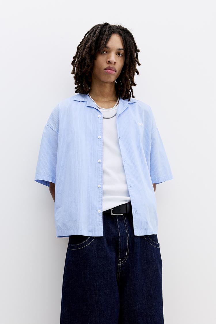 

Футболка Stwd с надписью на спине Pull And Bear, голубой