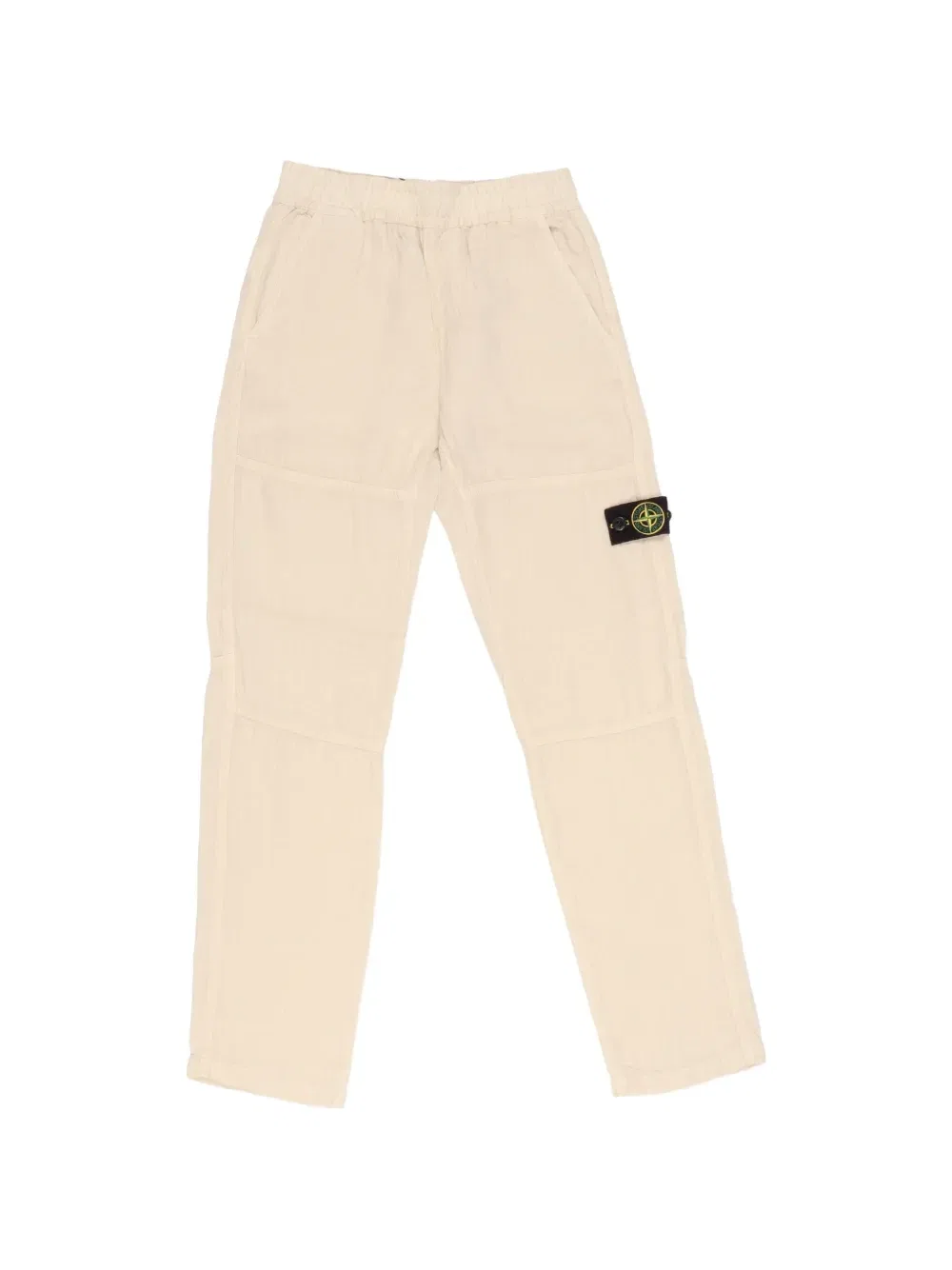 Брюки с логотипом Stone Island Junior, бежевый