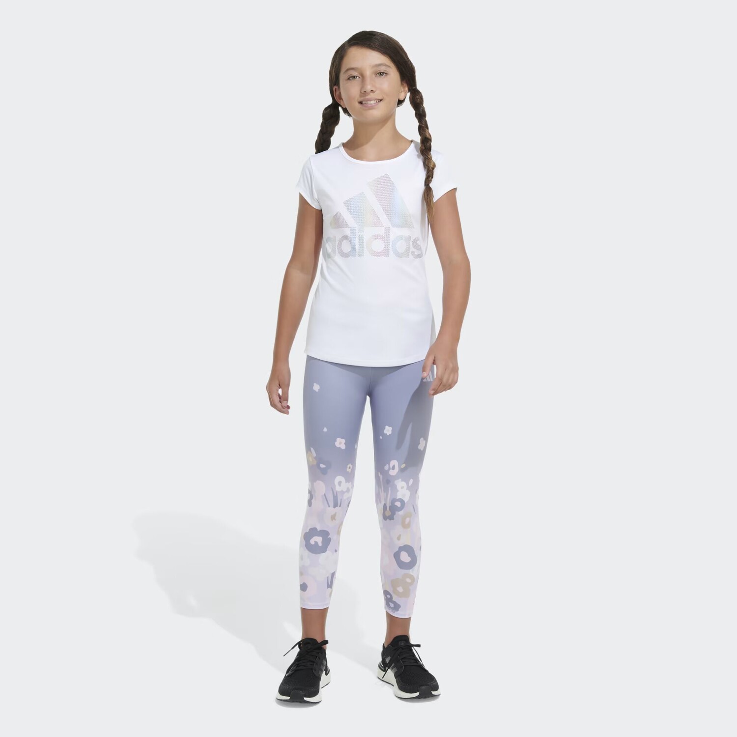 

Колготки AEROREADY Garden 7/8 Adidas, цвет Silver Violet