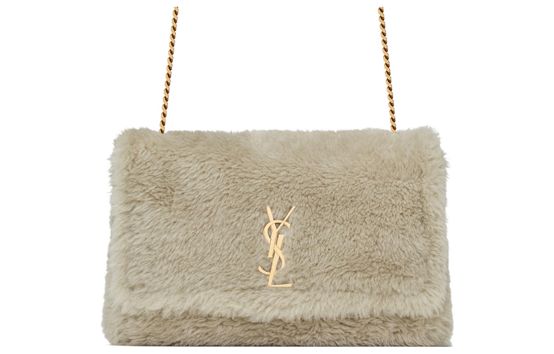 

Сумка KATE из овчины и спилка с цепочкой, наплечная сумка, через плечо средний размер женская терракота SAINT LAURENT