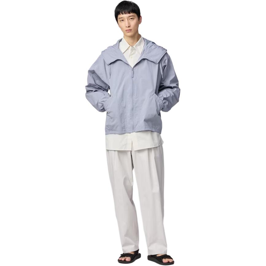 Брюки Casual U Collection SS25 мужские светло-серые UNIQLO, светло-серый — фото 3