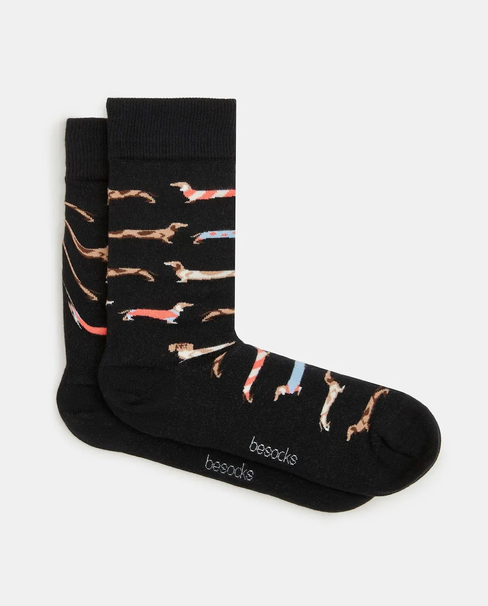 

Высокие унисекс носки из органического хлопка Besocks, черный