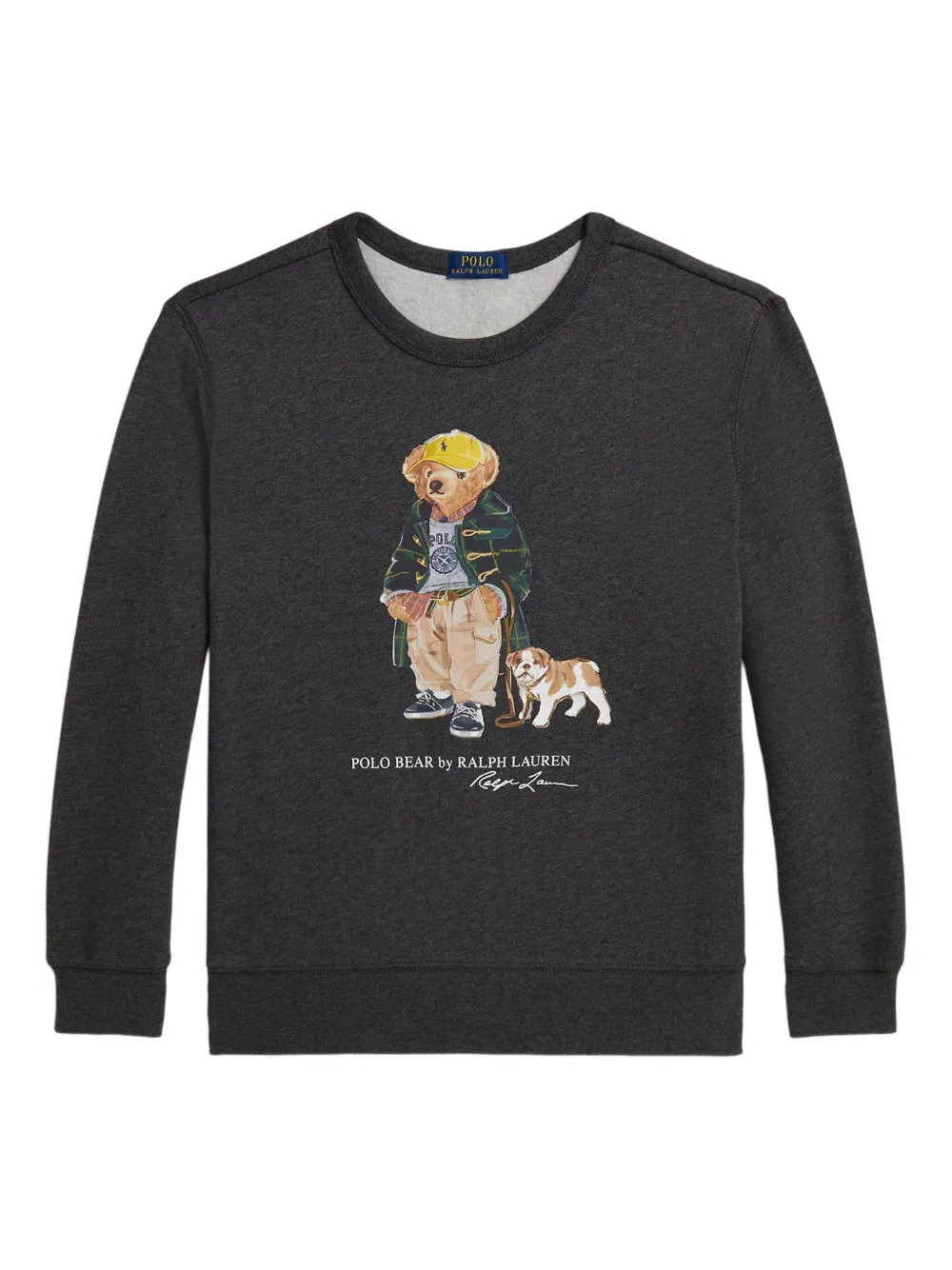 

Толстовка Polar Bear с круглым вырезом POLO RALPH LAUREN KIDS, серый