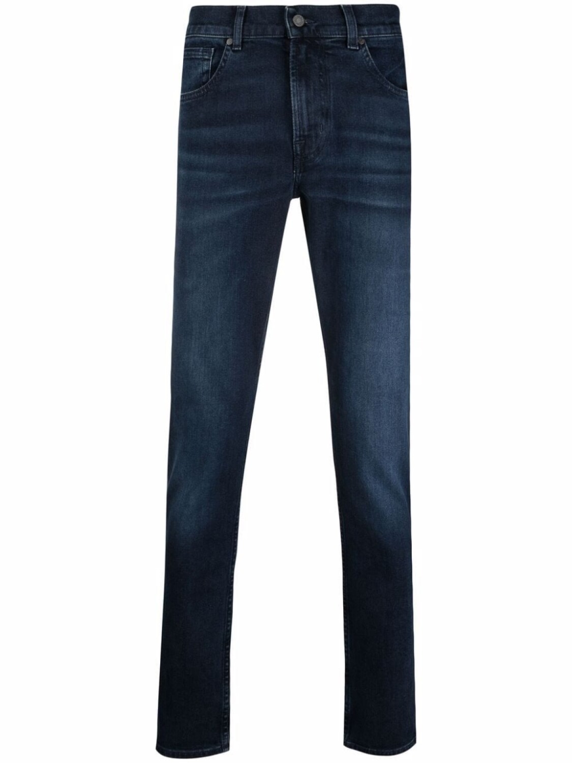 

7 For All Mankind прямые джинсы средней посадки, синий