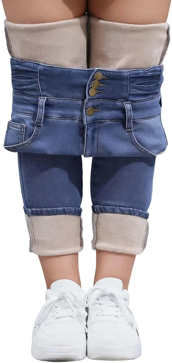Женские джинсы с флисовой подкладкой Thermal Slim Fit — фото 2