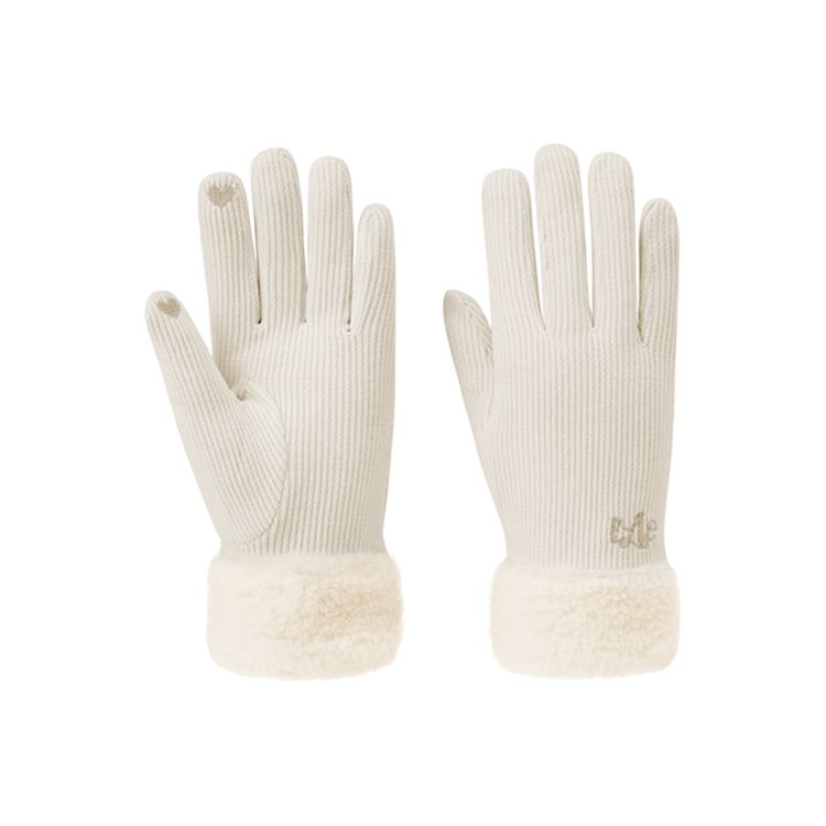 

Перчатки женские из полиэстера ELLE, pearl белый