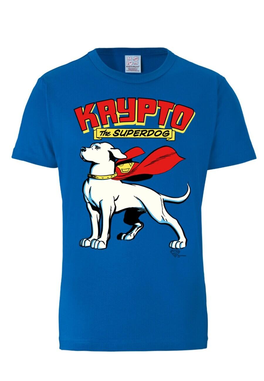 

Классическая футболка LOGOSHIRT Shirt Superdog - Krypto - DC Comics, синий