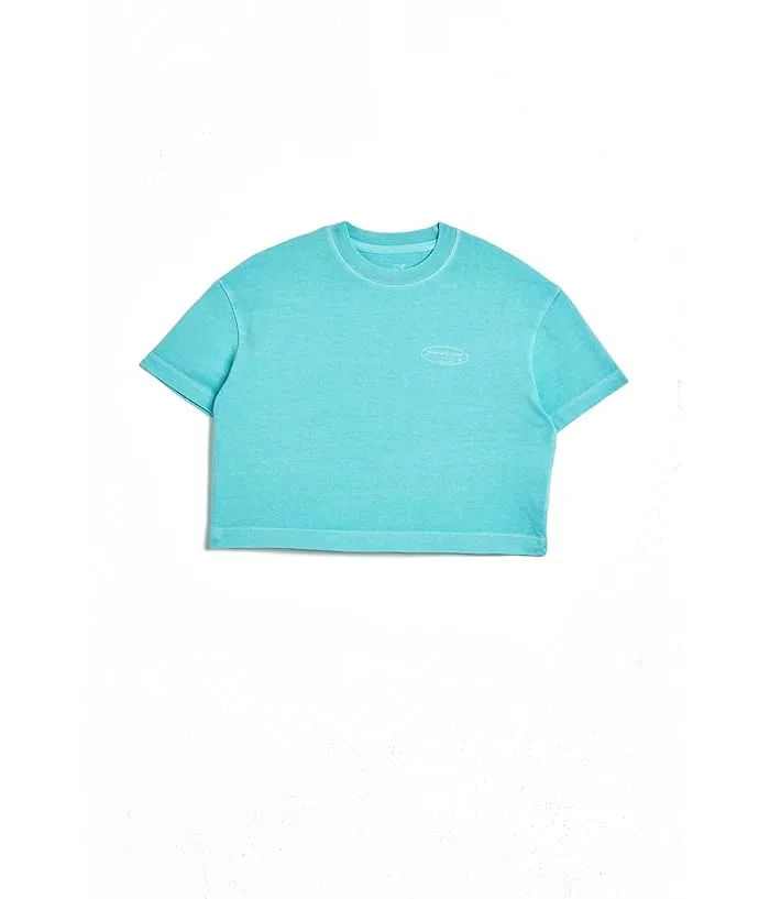 Футболка укороченная с принтом Cropped Tee Vineyard Vines Kids, Nautical Navy