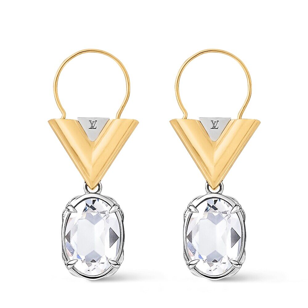 

Серьги V for Vuitton Louis Vuitton, золотой