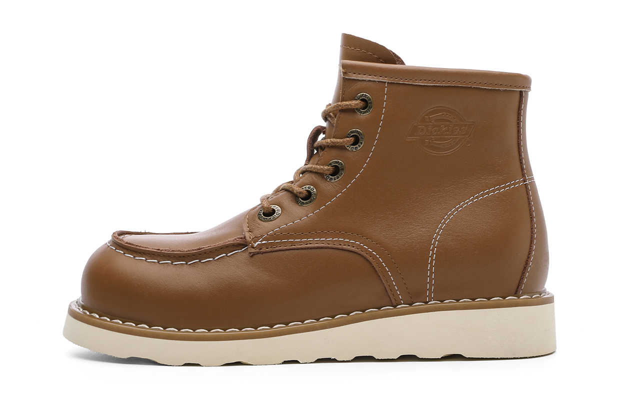 

Скользоустойчивые противоударные износостойкие облегченные амортизирующие увеличивающие рост высокие ботинки коричневые детские Dickies, светло-коричневый