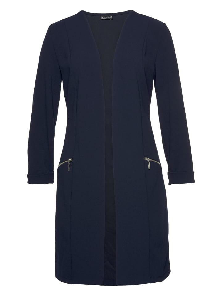 

Laura Scott Длинный пиджак темно-синего цвета