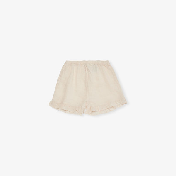 

Шорты льняные H&M Adorables с оборкой по низу, кремовый