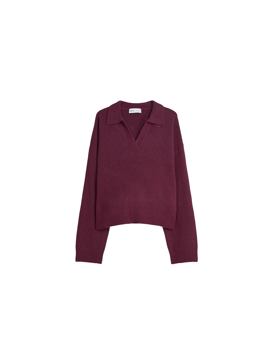 

Свитер Bershka, Wine red
